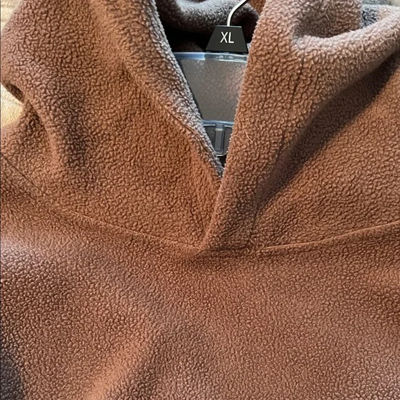 P’tula Active Brown Hooded Fleece Sweatshirt - Picture 4 of 6